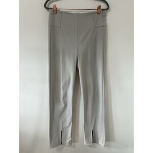 Athleta Wander Ankle Pants Front‎ Slit Gray Size 8 Womens Stretch